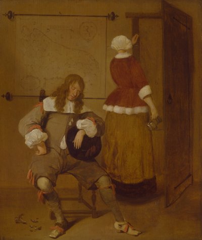 The Tired Drinker by Quiringh Van Brekelenkam